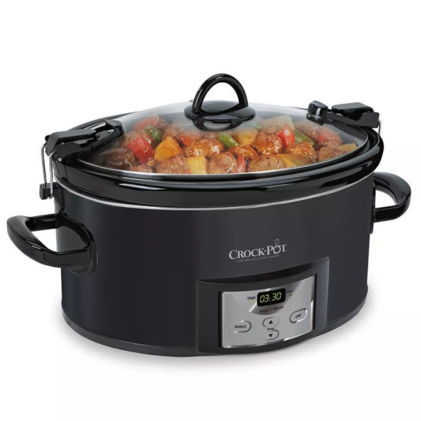 7-Qt Crockpot Countdown Cook & Carry Slow Cooker on Sale