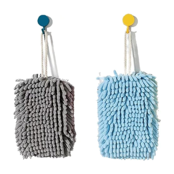 2-Pack HFLYJPYW Soft Absorbent Microfiber Hanging Hand Towels For Discount