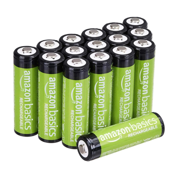 16-Pack Amazon Basics 2000 mAh AA Rechargeable NiMH Batteries Online
