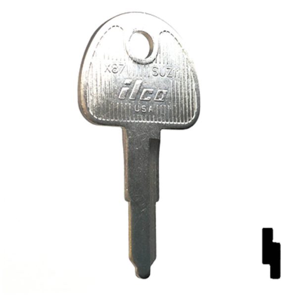 Uncut Key Blank | Suzuki Motorcycle | X87 ( SUZ11 ) For Sale - Image 3