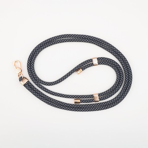 Black Grey Crossbody Phone Strap with Card Hot on Sale - Image 5