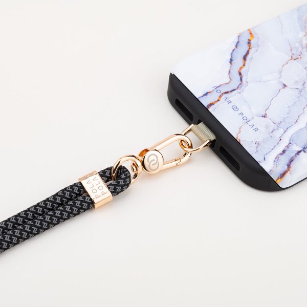 Black Grey Crossbody Phone Strap with Card Hot on Sale - Image 4