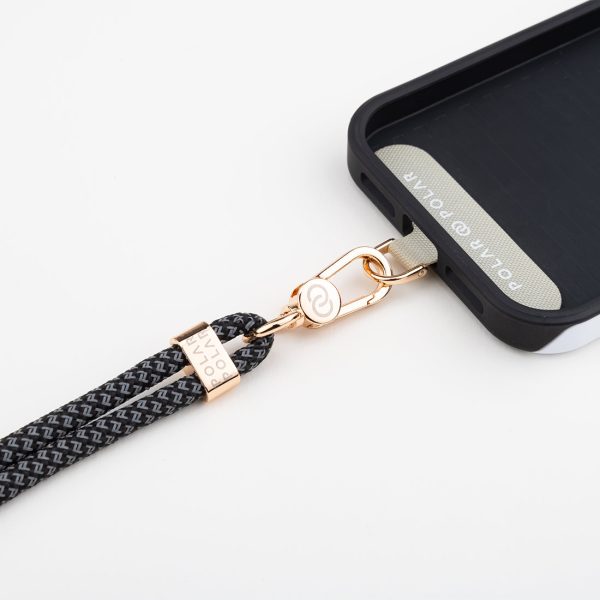 Black Grey Crossbody Phone Strap with Card Hot on Sale - Image 2